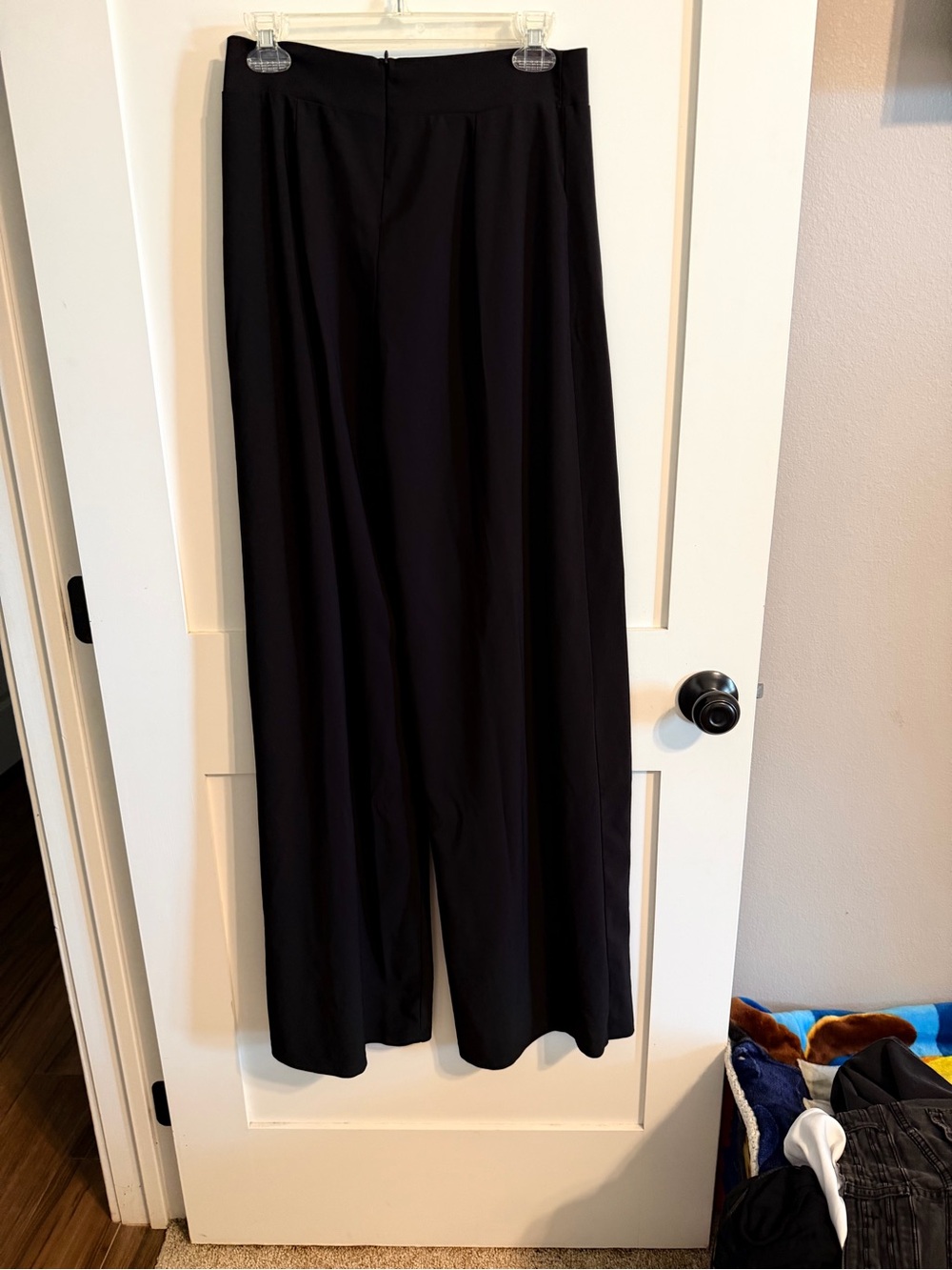 Fashion Nova Black Wide-Leg High-Rise Pants
